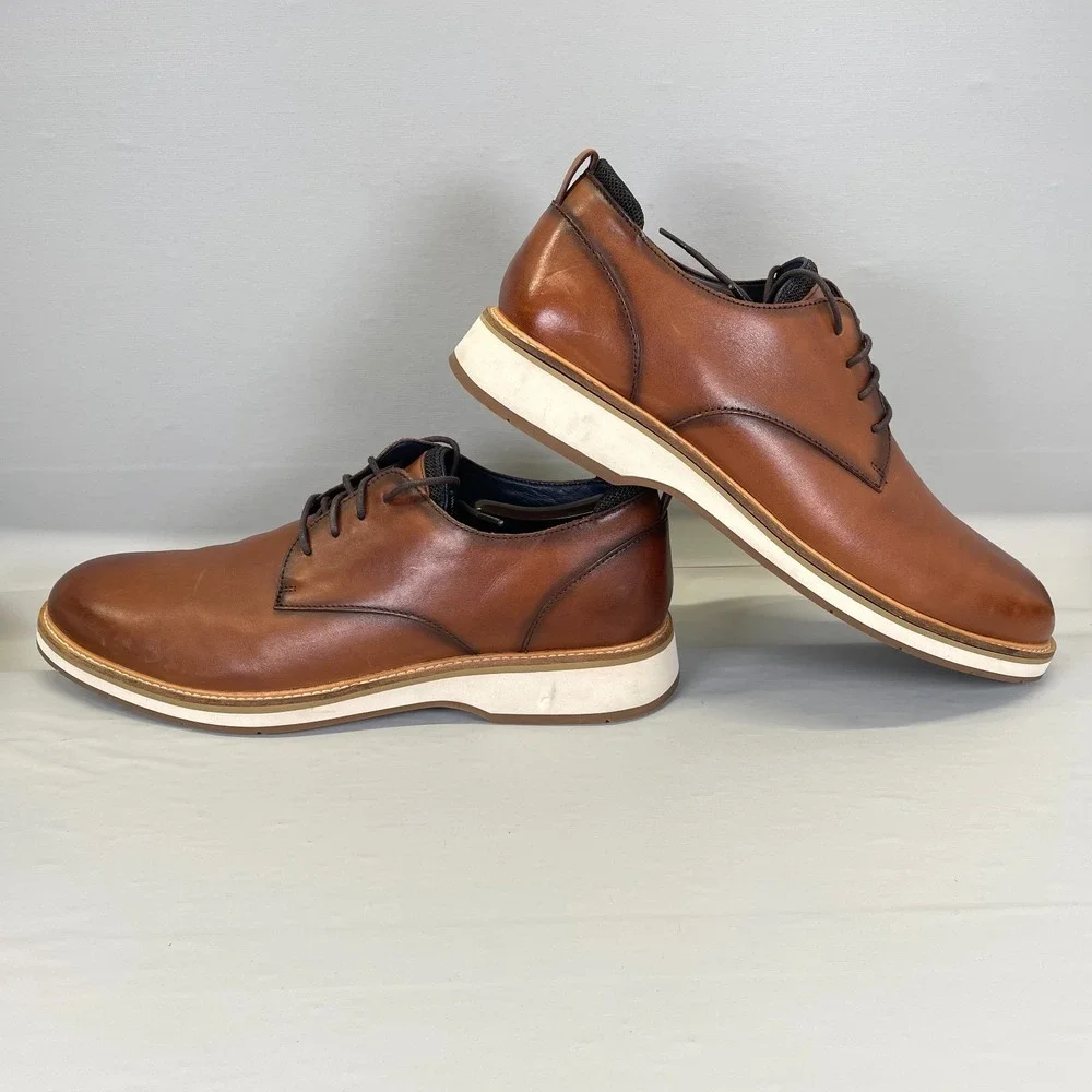 Cole Haan Grand 360 Shoes Mens Size 13 M Brown Leather Comfort Casual Sneakers